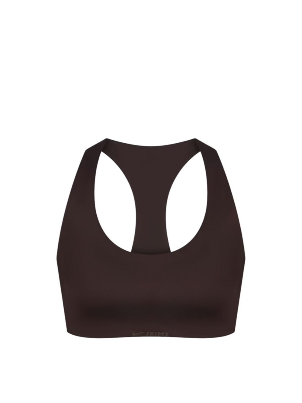 SKIMS x Nike Brown Scoopneck Racerback Support Sports Bra, XXL